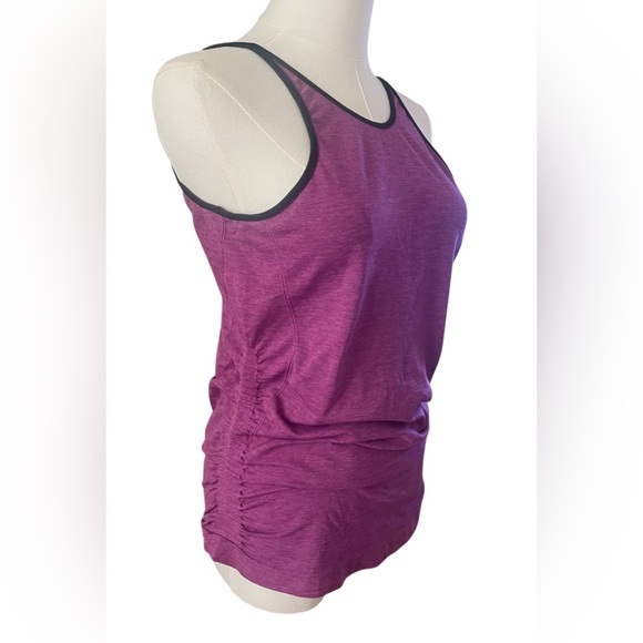 Lululemon In The Flow Tank Heathered Regal Plum Size 8 - Picture 2 of 6